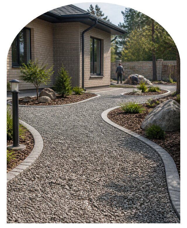 Покрытие декоративным гравием в Железнодорожном от 667 р. | Метпроект-Жлз